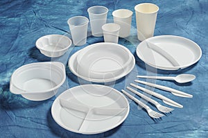 Set of units of disposable tableware