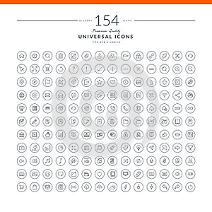 Ein satz bestehend aus universal- symbole Spinnennetz a handy mobiltelefon 