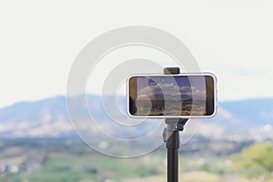 Set up a camera to shoot landscapes using your smartphone