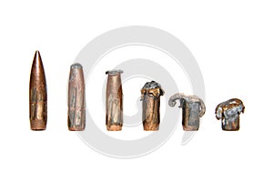 Set of used bullets photo