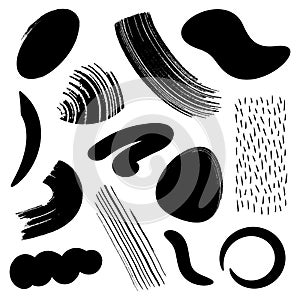 Set of various black vector design elements