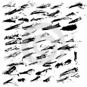 Set of various grunge design elements.