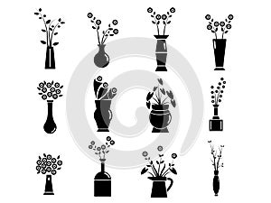 Set of Vase Vector Illustration