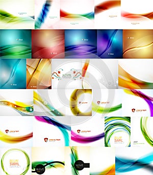 Set of Vector Abstract Backgrounds