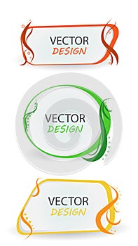 Set vector banner. Design for banners. Frame for the banner.