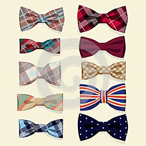 Set of vector bow-ties