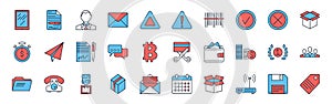 Set vector business, banking and finance icons