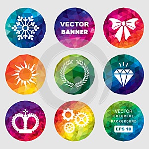 Set of vector colorful banners