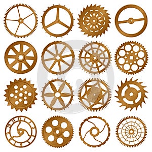 Set of vector design elements - watch gears