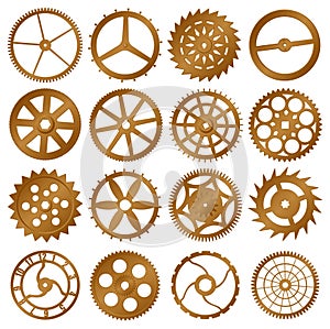 Set of vector design elements - watch gears photo