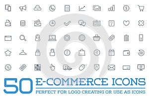 Set of Vector E-Commerce Icons