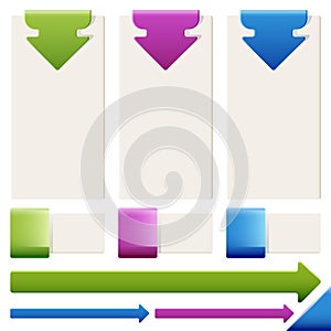 Un impostato composto da elementi da infografica 