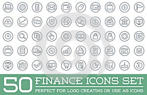 Set of Vector Finance Money Icons