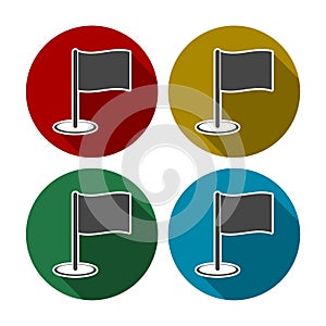 Set of vector flags. Multicolor icons for web pages, games, presentations
