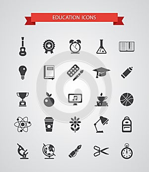 Set of vector flat design icons