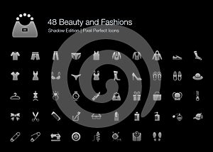 Beauty and Fashions Pixel Perfect Icons Shadow Edition. photo