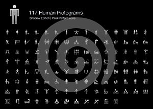 Human Pictogram Pixel Perfect Icons Shadow Edition.