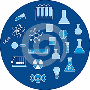 Set of vector icons Science and Education