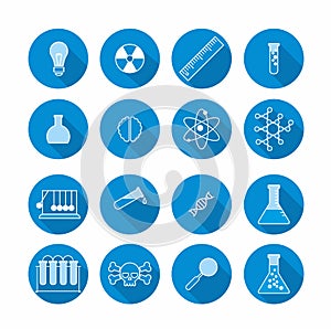 Set of vector icons Science and Education