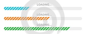 Set of vector loading icons