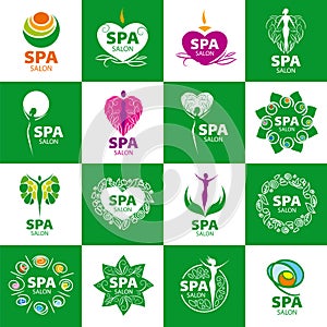 Set of vector logos for spa salon