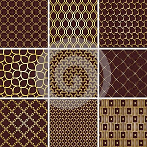 Set of Vector Seamless Backgrounds