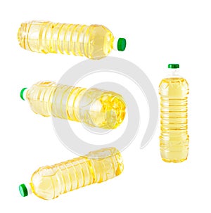 Vegetable oil in a plastic bottle