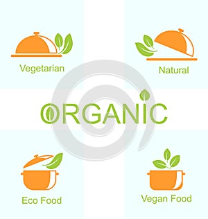 Set of Vegetarian Food Icons