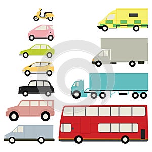 Set of vehicles