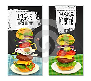 Hamburger Vertical Banners