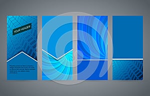 Set of vertical web banner layout background06