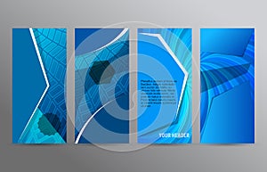 Set of vertical web banner layout background12