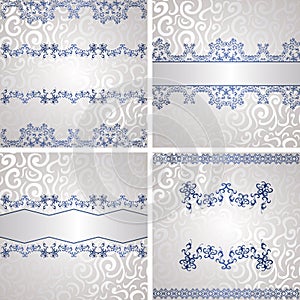 Set of vintage backgrounds