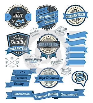 Set of vintage badges and design elements