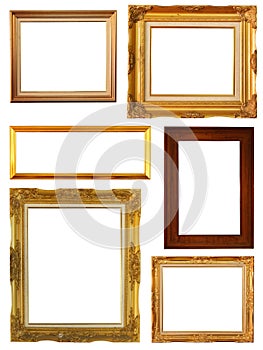 Set of Vintage gold picture frame