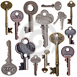 Set of vintage keys