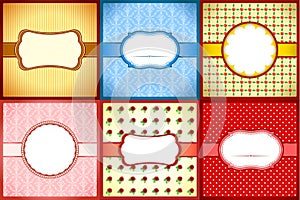 Set of vintage lace frames