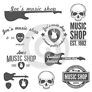 Set of vintage logo, badge, emblem or logotype