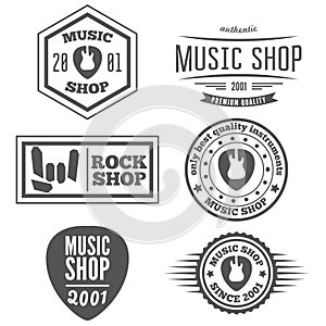 Set of vintage logo, badge, emblem or logotype