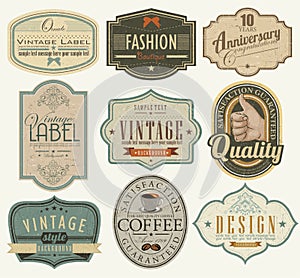 Set of vintage and retro badges