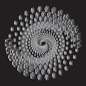 Set of volumetric geometrical shapes. Regular polyhedron