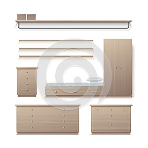 Set of wardrobe furniture