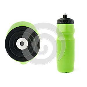 Set of Water bottle isolated over the white background
