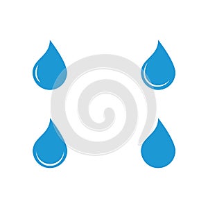 set of water drop logo and symbol design vector.