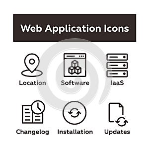 Set of Web Application Icons