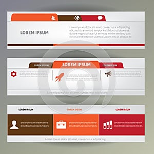Set of web banners.