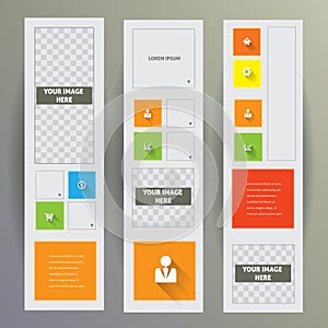 Set of web banners.