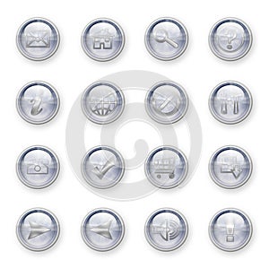 set of web buttons