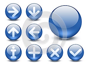 A set of web buttons photo