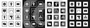 Set Web development, Bezier curve, UI or UX design, Website statistic, Front end, Site map and icon. Vector